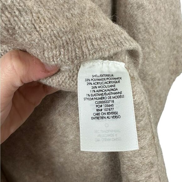 ALICE + OLIVIA Zandra Hooded Pullover Poncho wool alpaca blend size M/L NWT - Picture 8 of 10